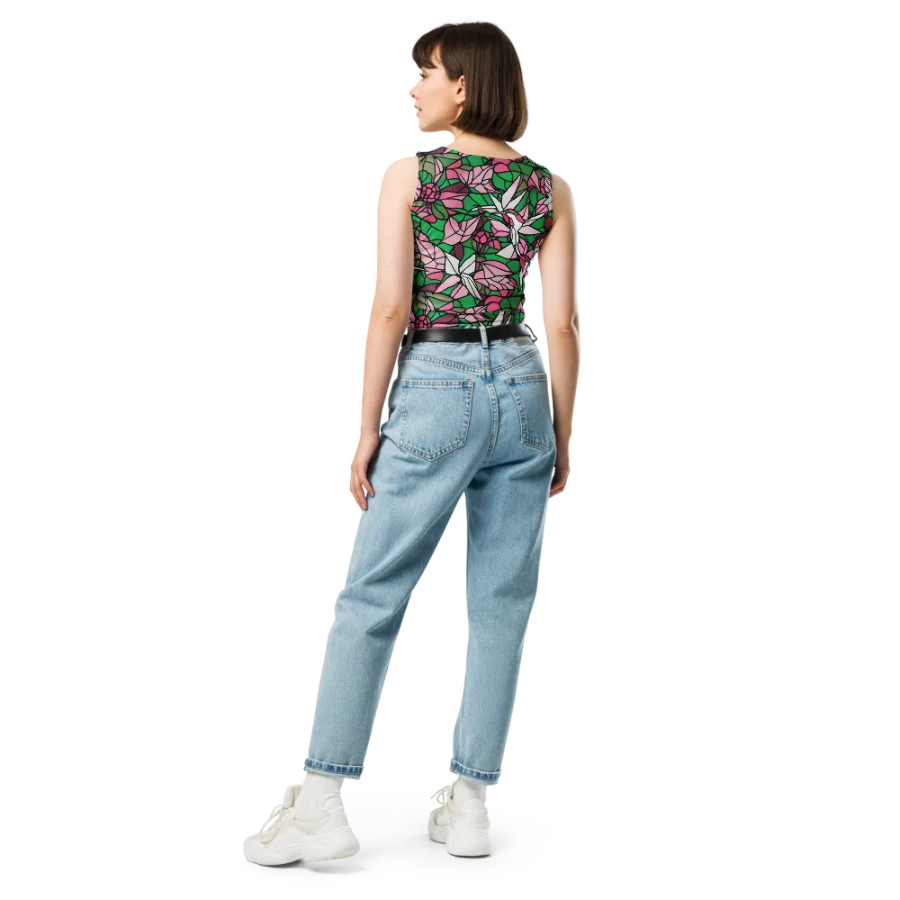 Stained Garden on Crop Top — Back