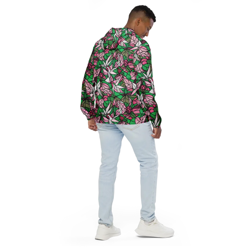 Stained Garden on Men's Windbreaker — Back