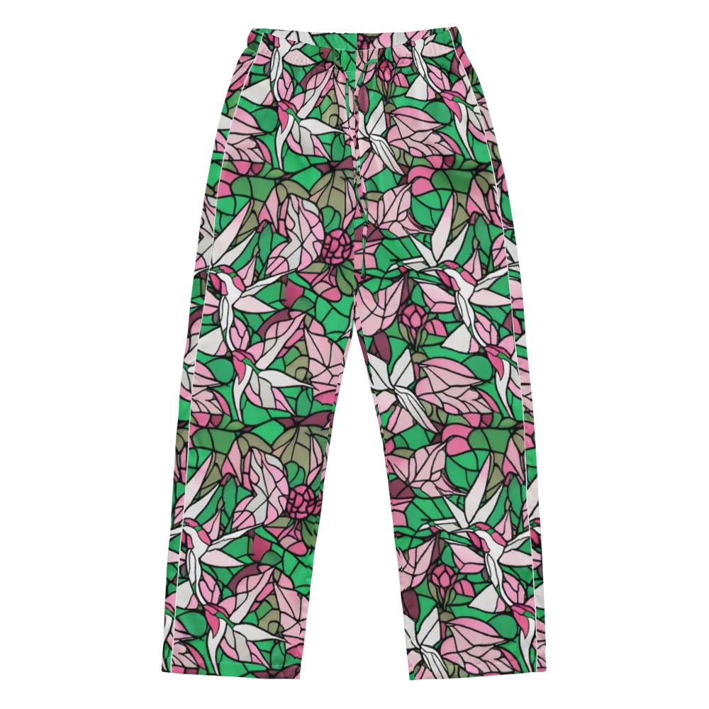 Stained Garden on Women's Pajama Pants — Front