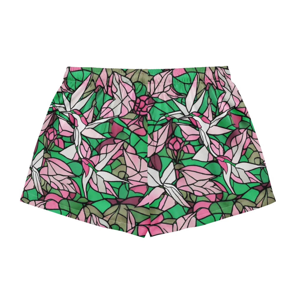Stained Garden on Women's Pajama Shorts — Back