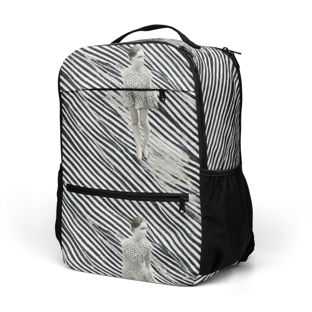 Zebra Chambre on Utility Backpack — Left Front