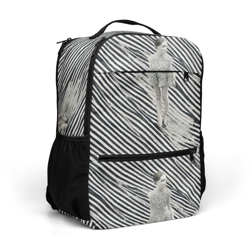 Zebra Chambre on Utility Backpack — Right Front