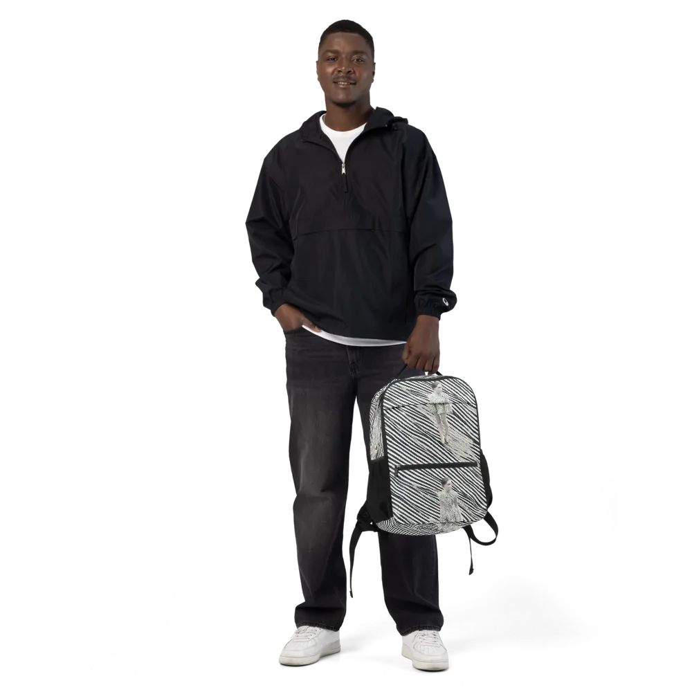 Zebra Chambre on Utility Backpack — Front