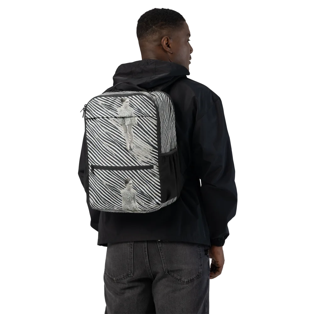 Zebra Chambre on Utility Backpack — Back