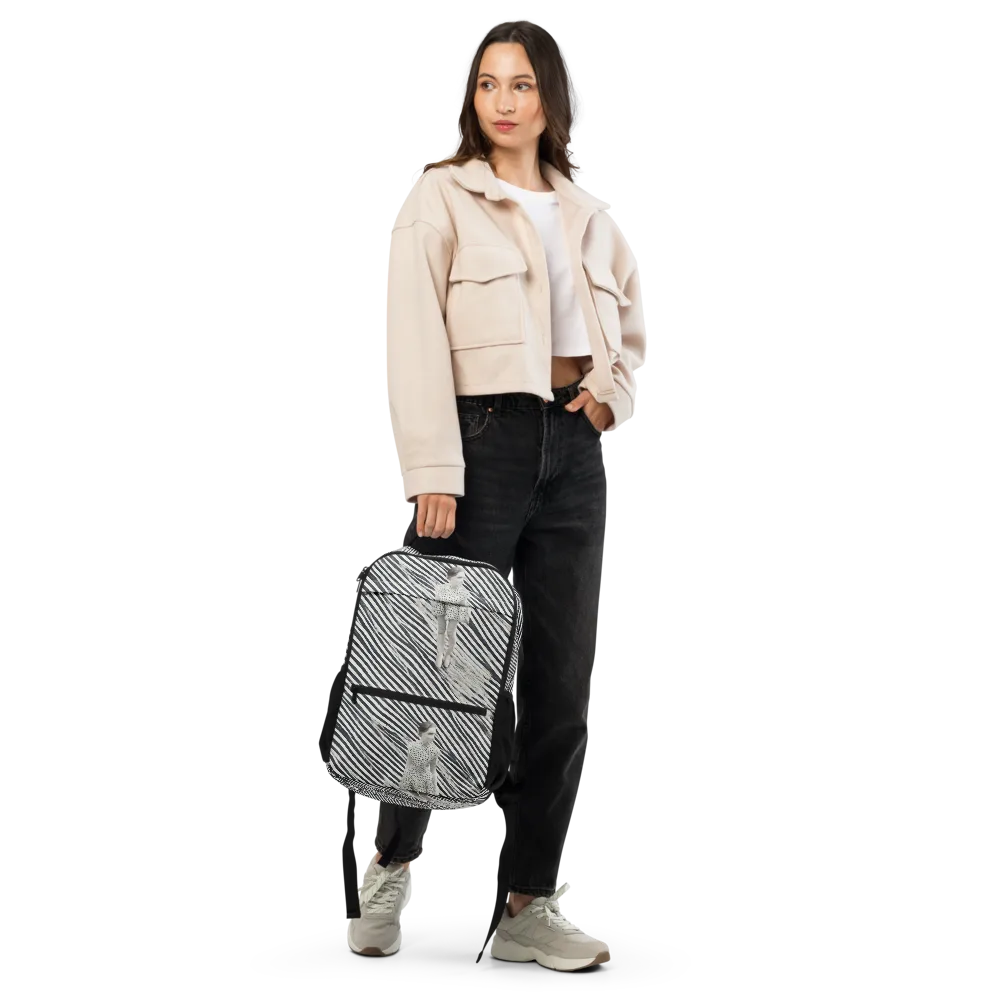 Zebra Chambre on Utility Backpack — Front