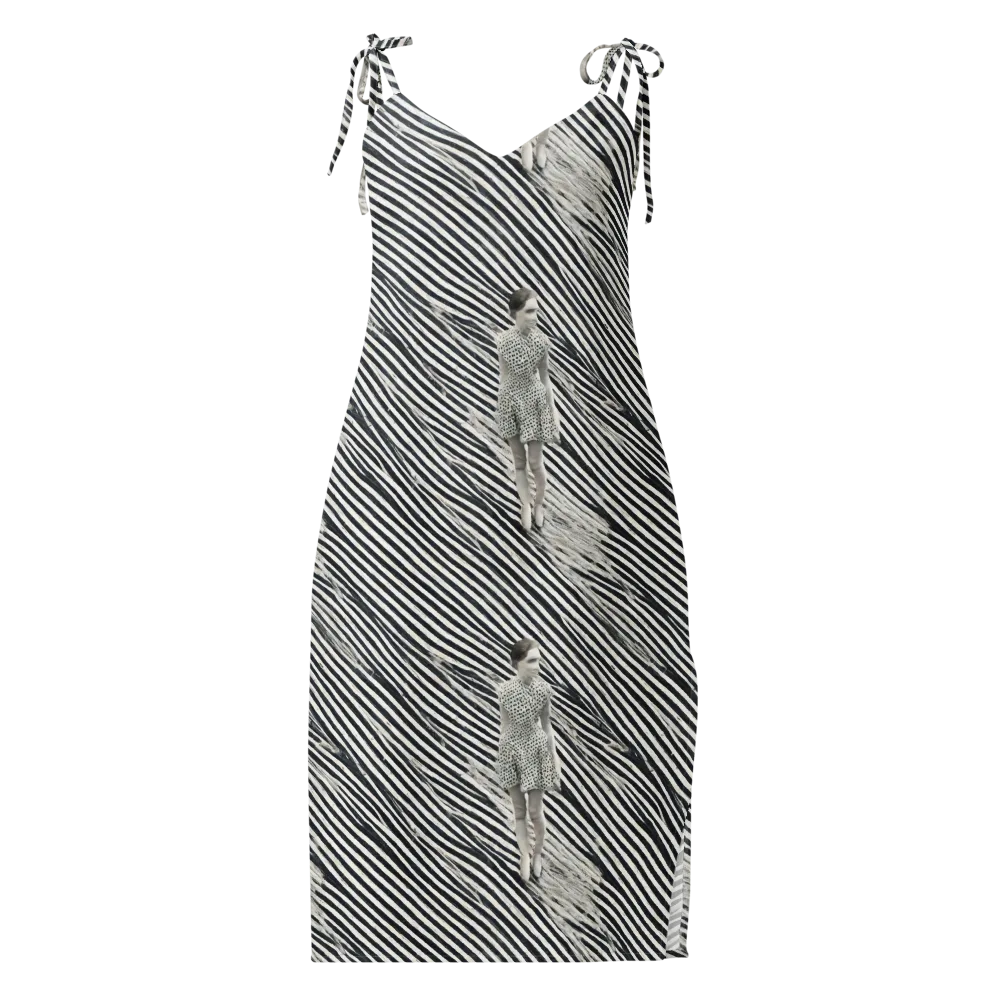 Zebra Chambre on Slip Dress — Front