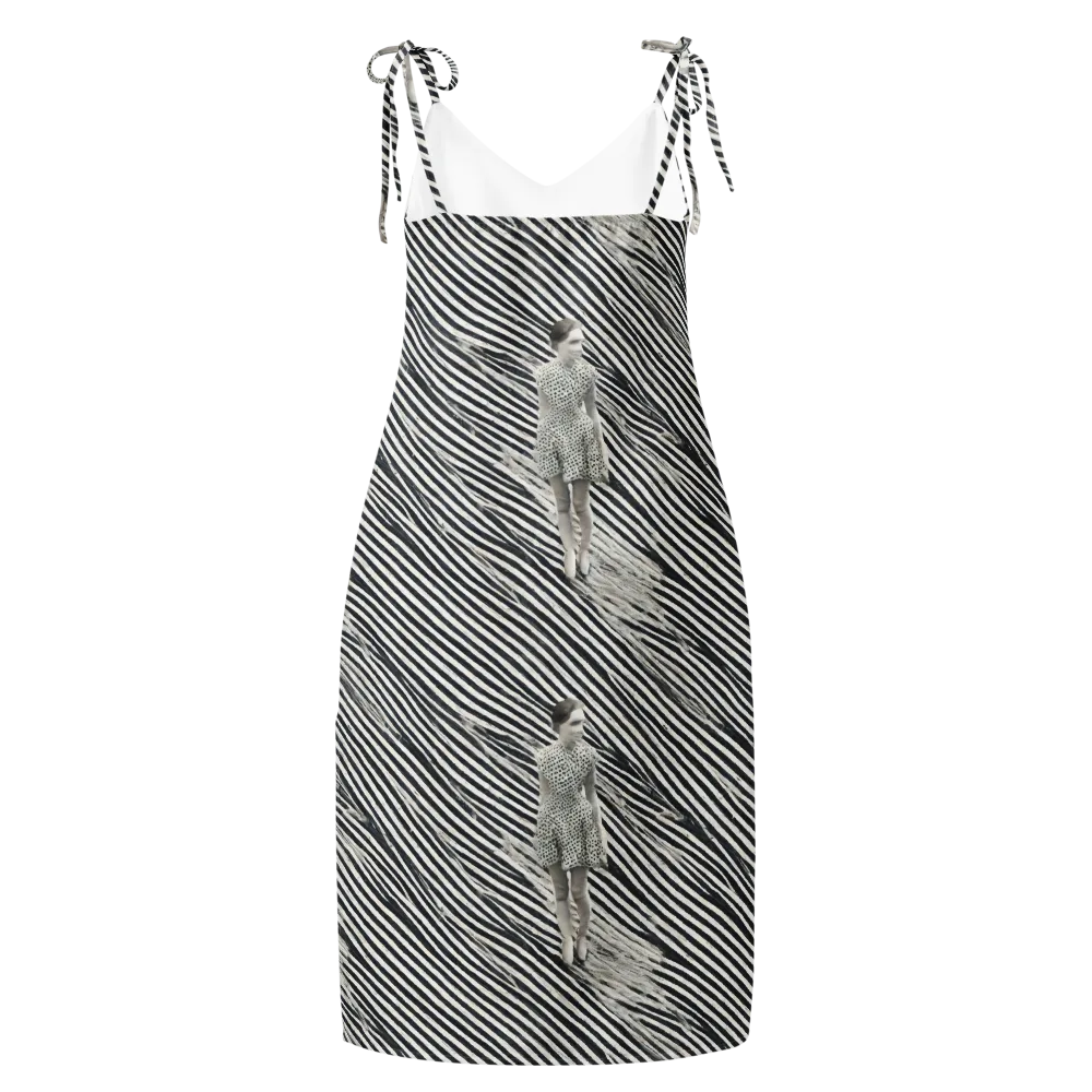 Zebra Chambre on Slip Dress — Back