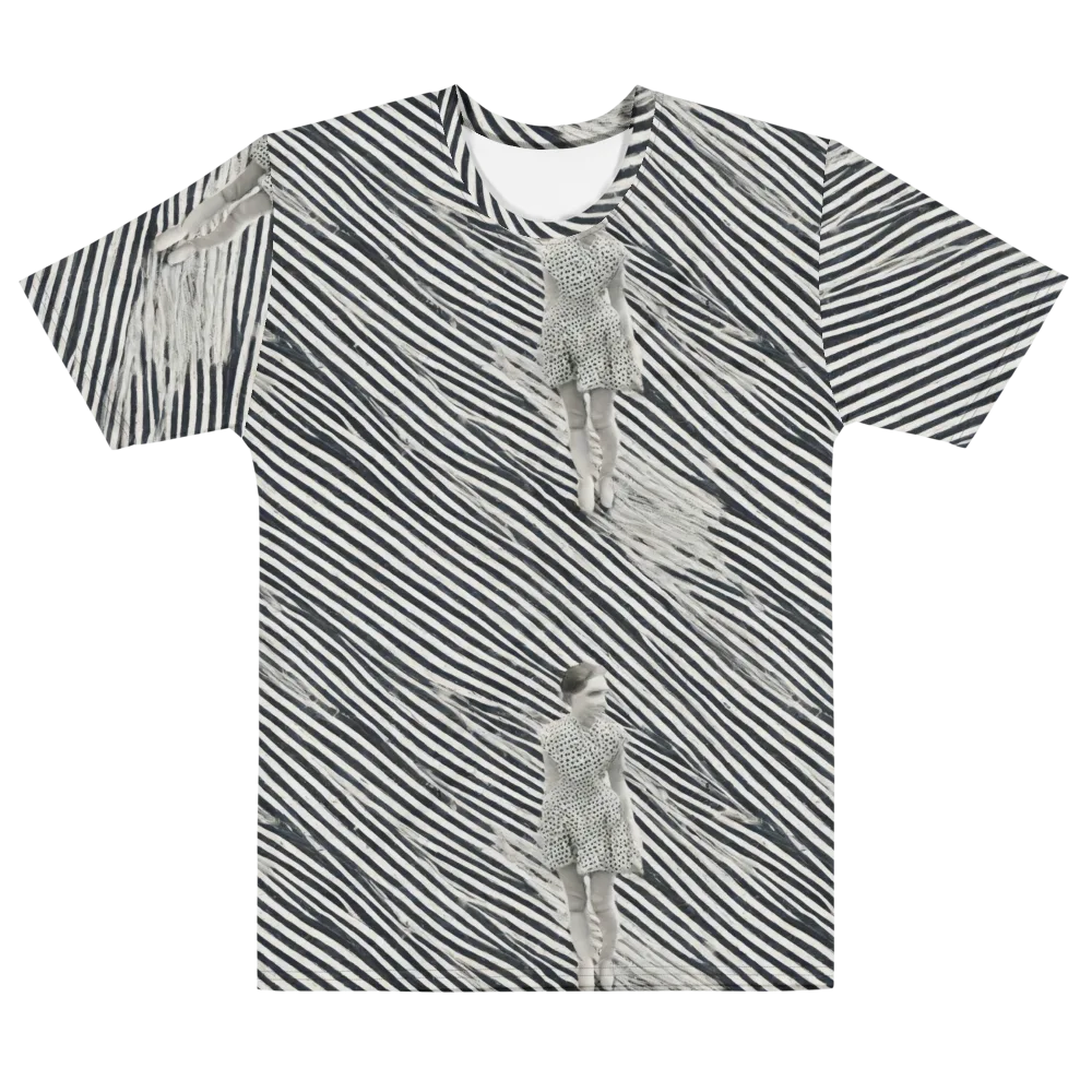 Zebra Chambre on Men's Cotton Crew Neck T-Shirt — Front