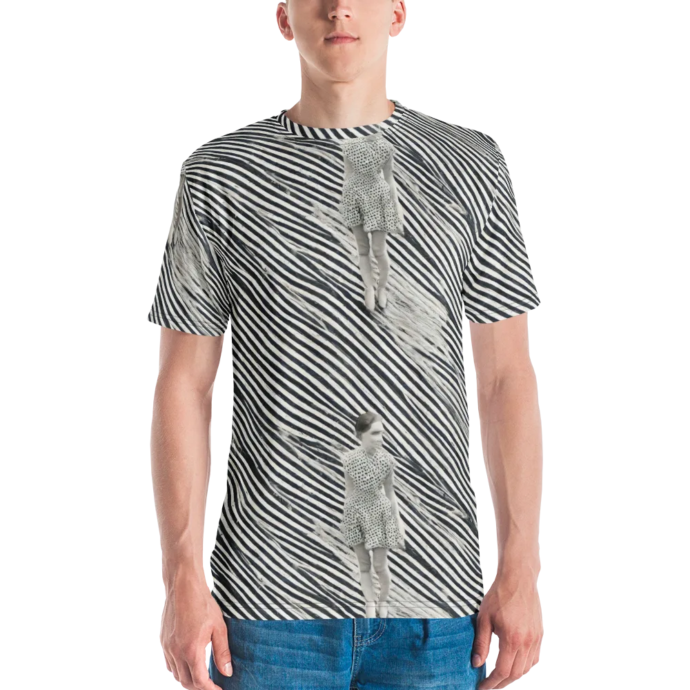 Zebra Chambre on Men's Crew Neck T-Shirt — Front