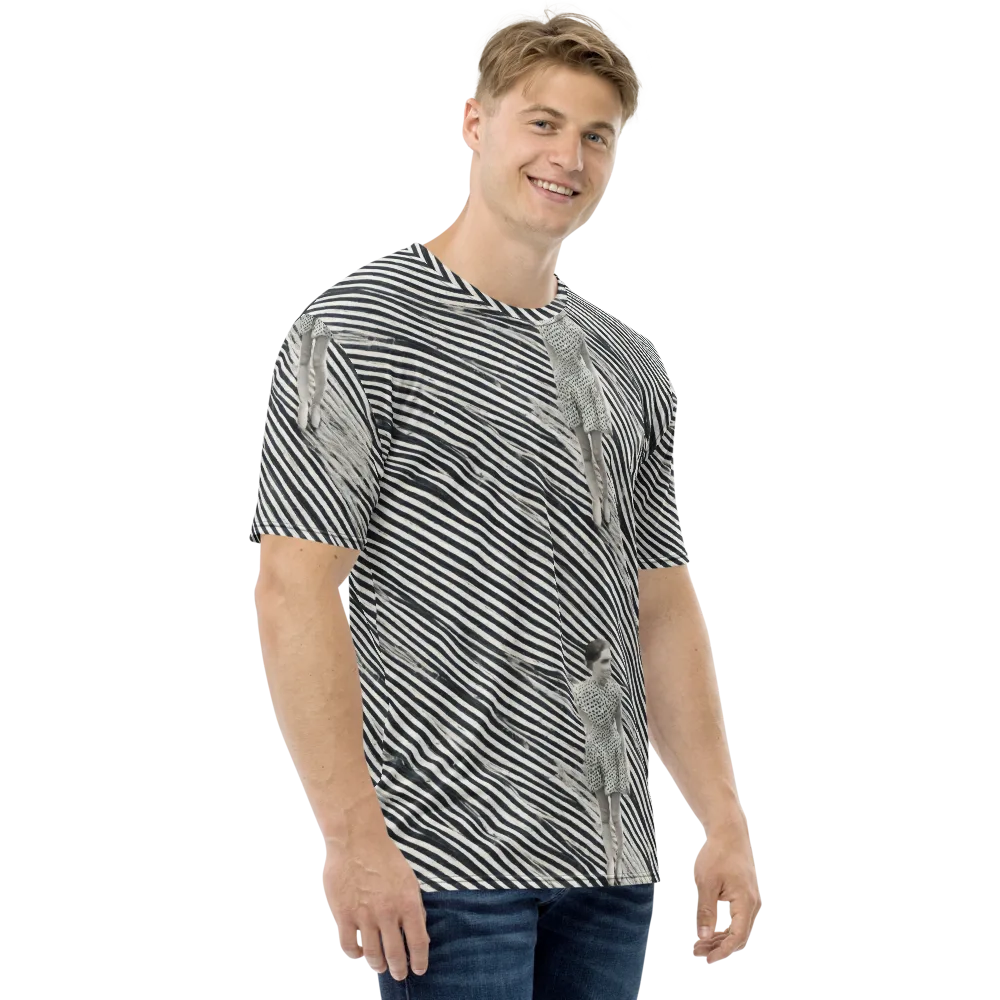 Zebra Chambre on Men's Crew Neck T-Shirt — Right