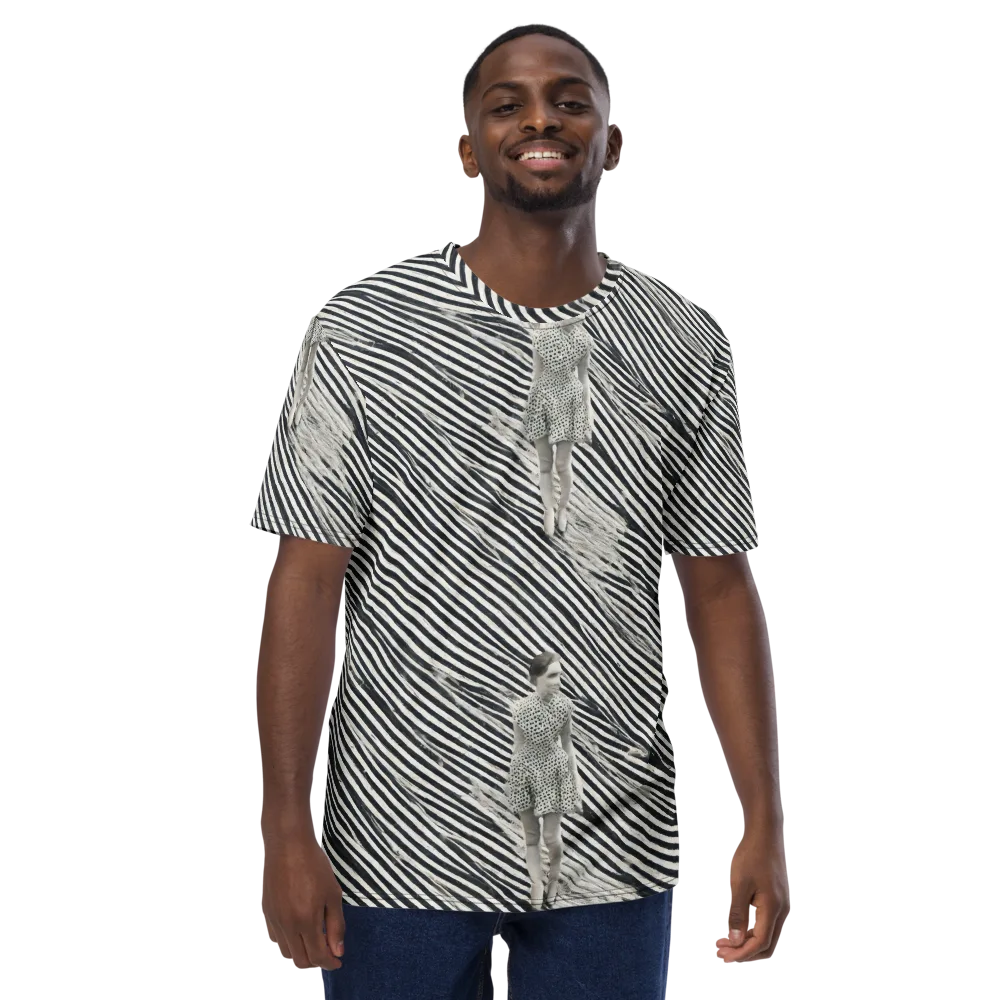Zebra Chambre on Men's Crew Neck T-Shirt — Front