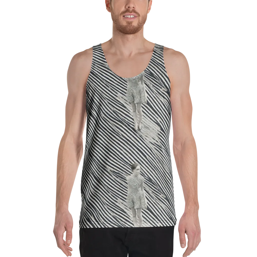Zebra Chambre on Men's Tank Top — Front