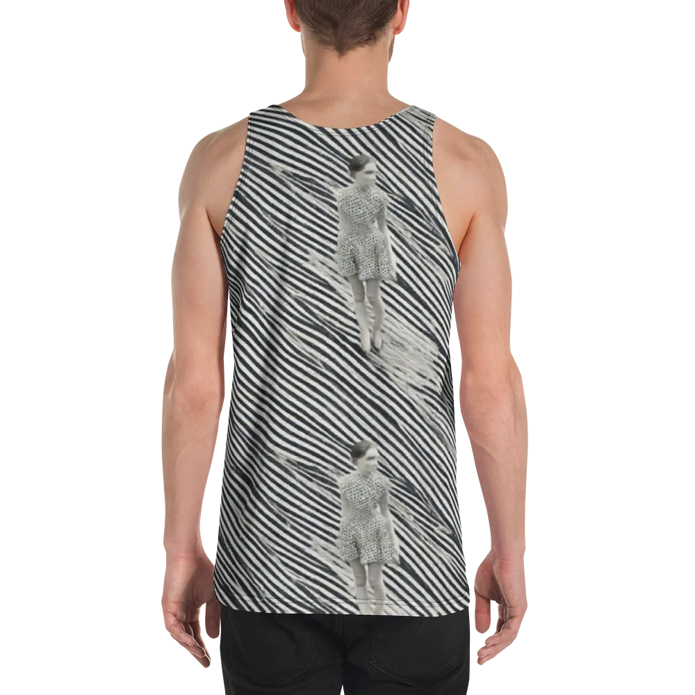 Zebra Chambre on Men's Tank Top — Back