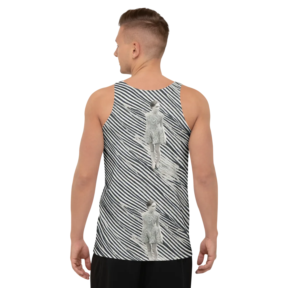 Zebra Chambre on Men's Tank Top — Back