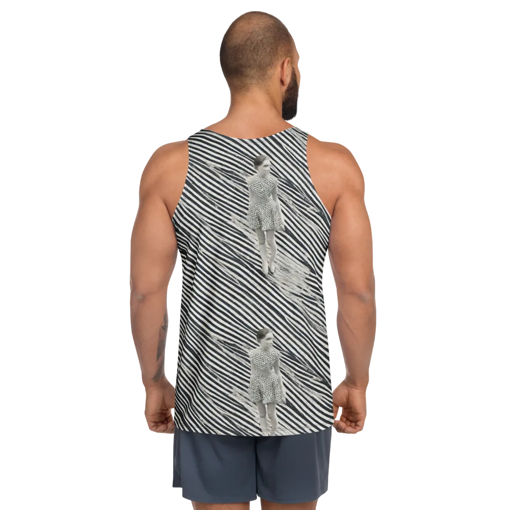 Zebra Chambre on Men's Tank Top — Back