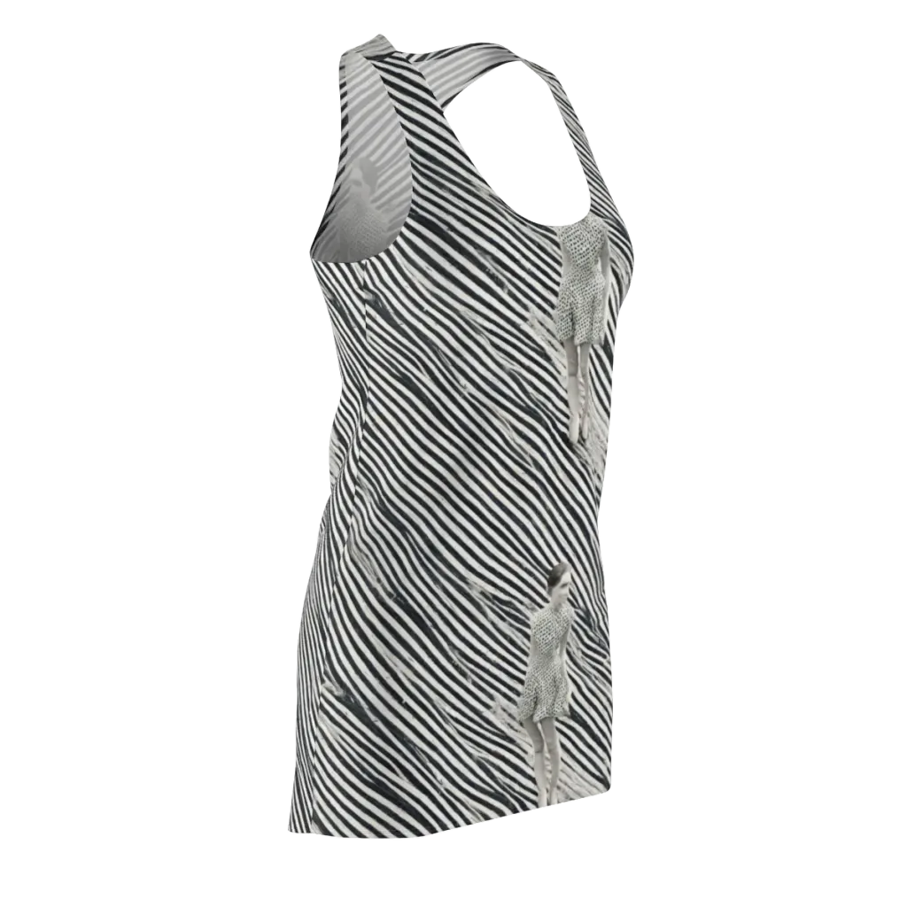 Zebra Chambre on Racerback Dress — Front Side
