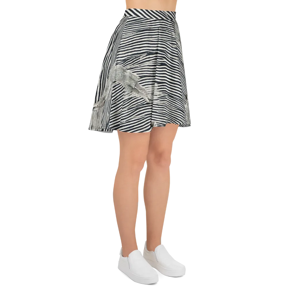 Zebra Chambre on Skater Skirt — Right