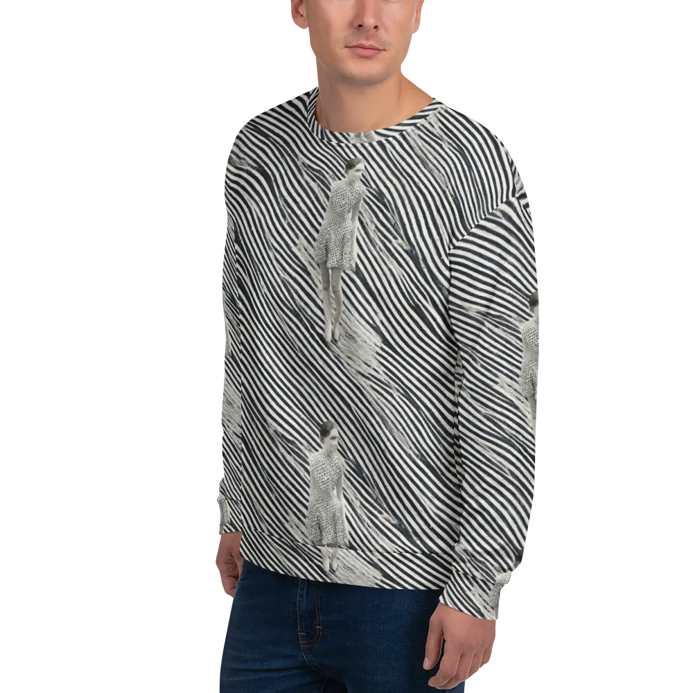 Zebra Chambre on Sweatshirt — Left Front
