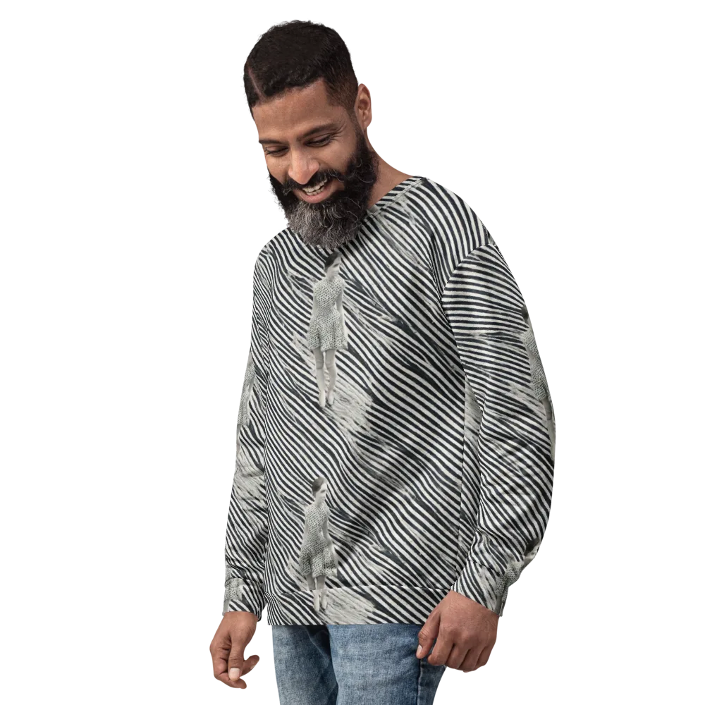 Zebra Chambre on Sweatshirt — Left Front