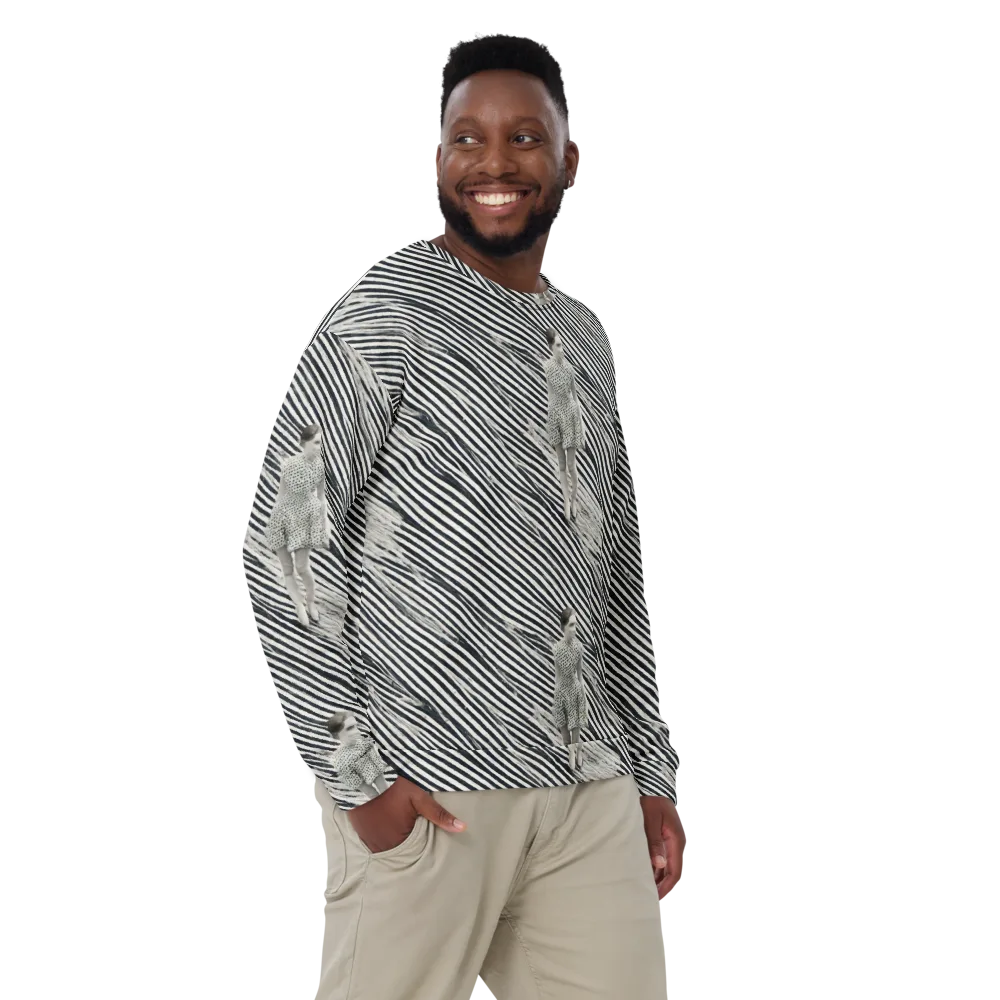 Zebra Chambre on Sweatshirt — Front