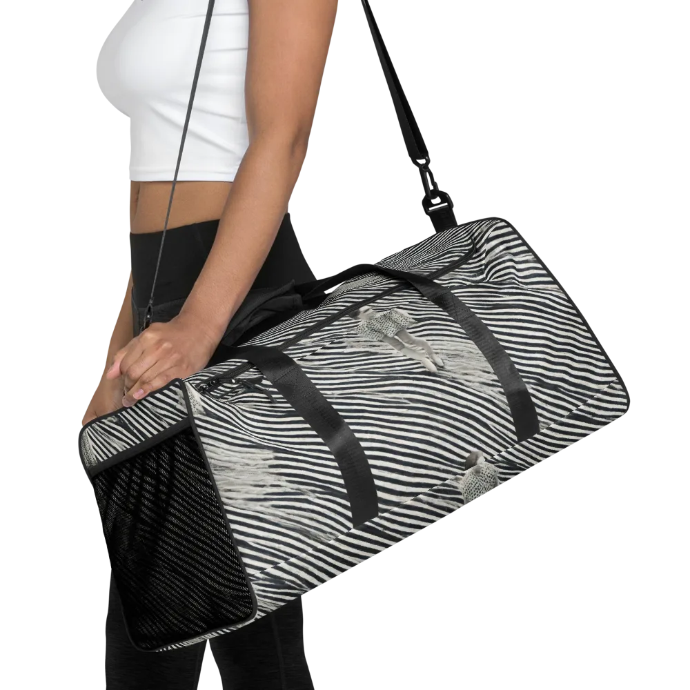 Zebra Chambre on Duffle Bag — Front