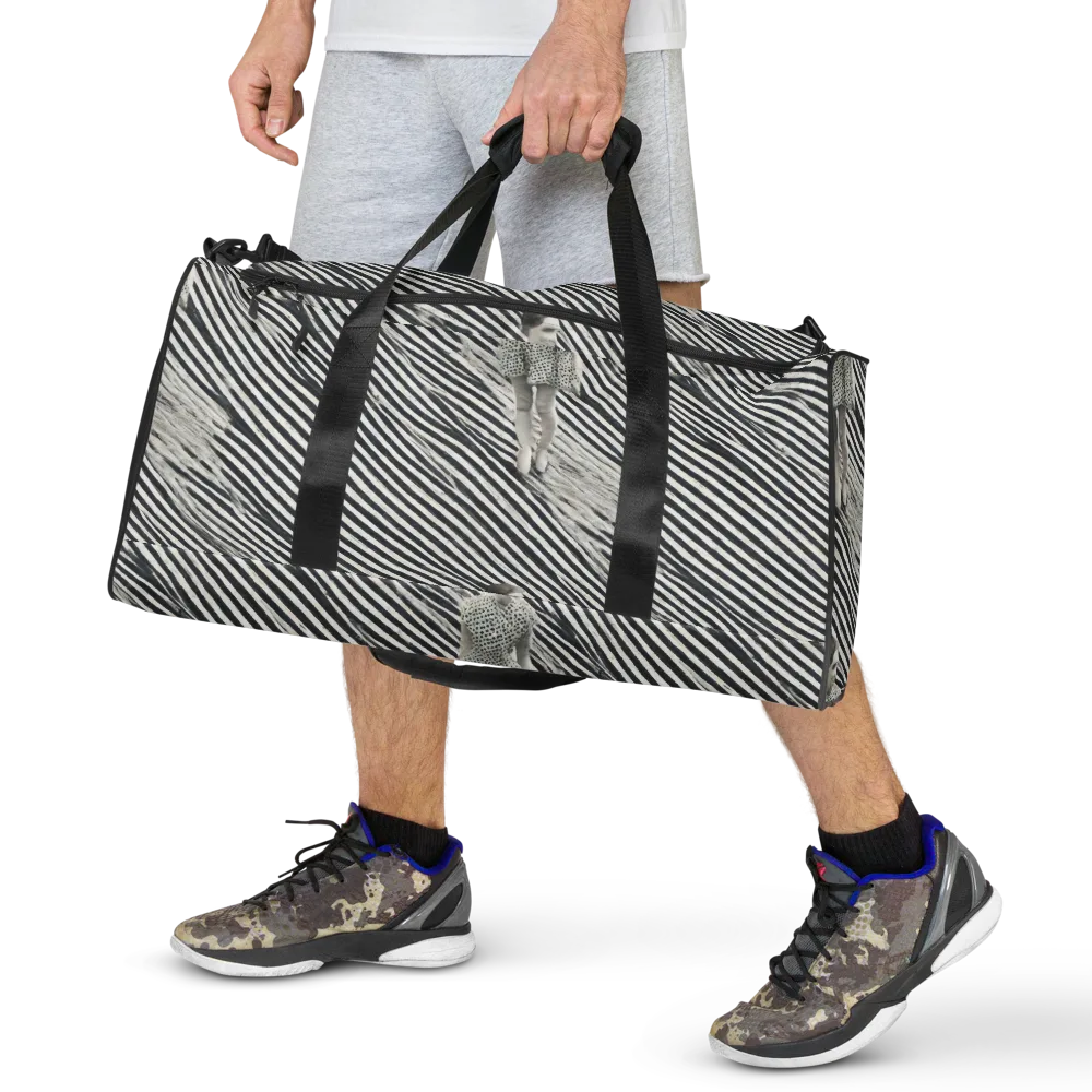 Zebra Chambre on Duffle Bag — Front
