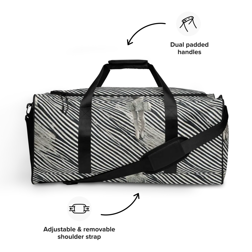 Zebra Chambre on Duffle Bag — Front