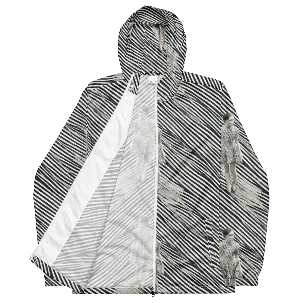 Zebra Chambre on Men's Windbreaker — Front