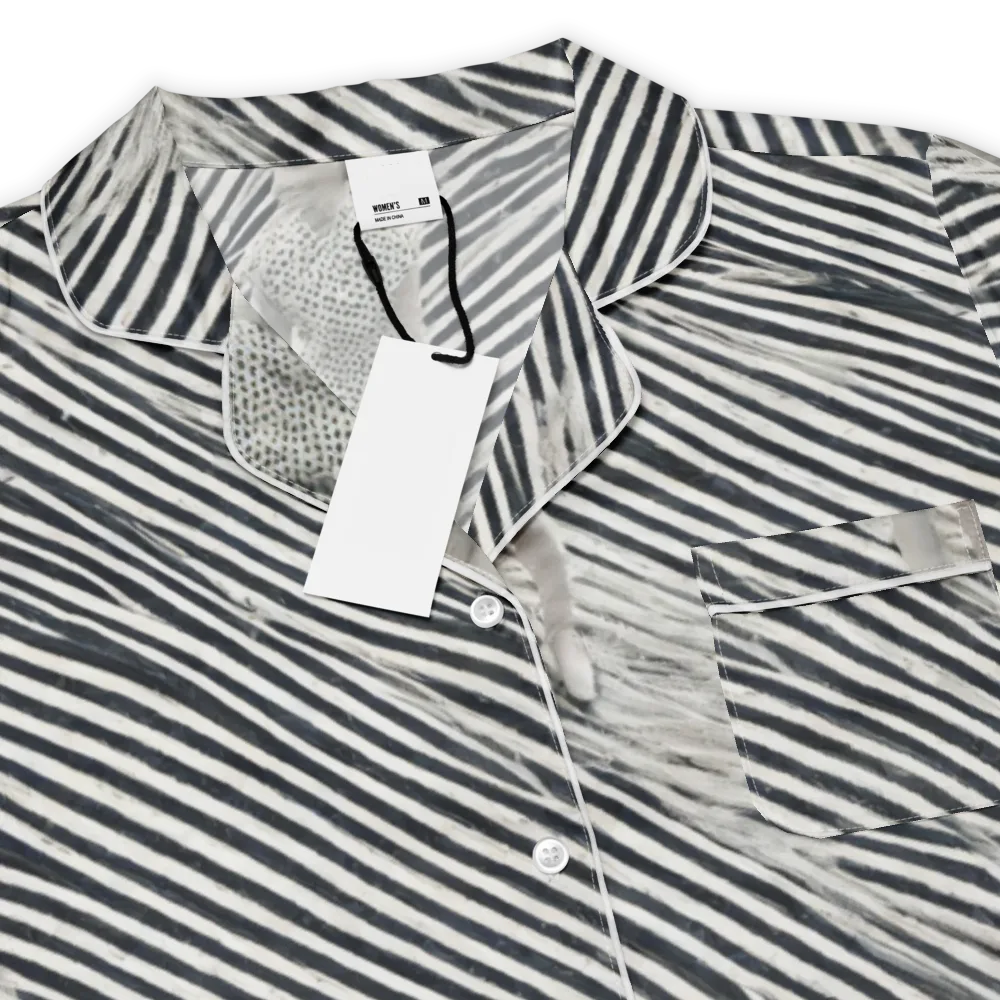 Zebra Chambre on Women's Short Sleeve Pajama Top — Product details