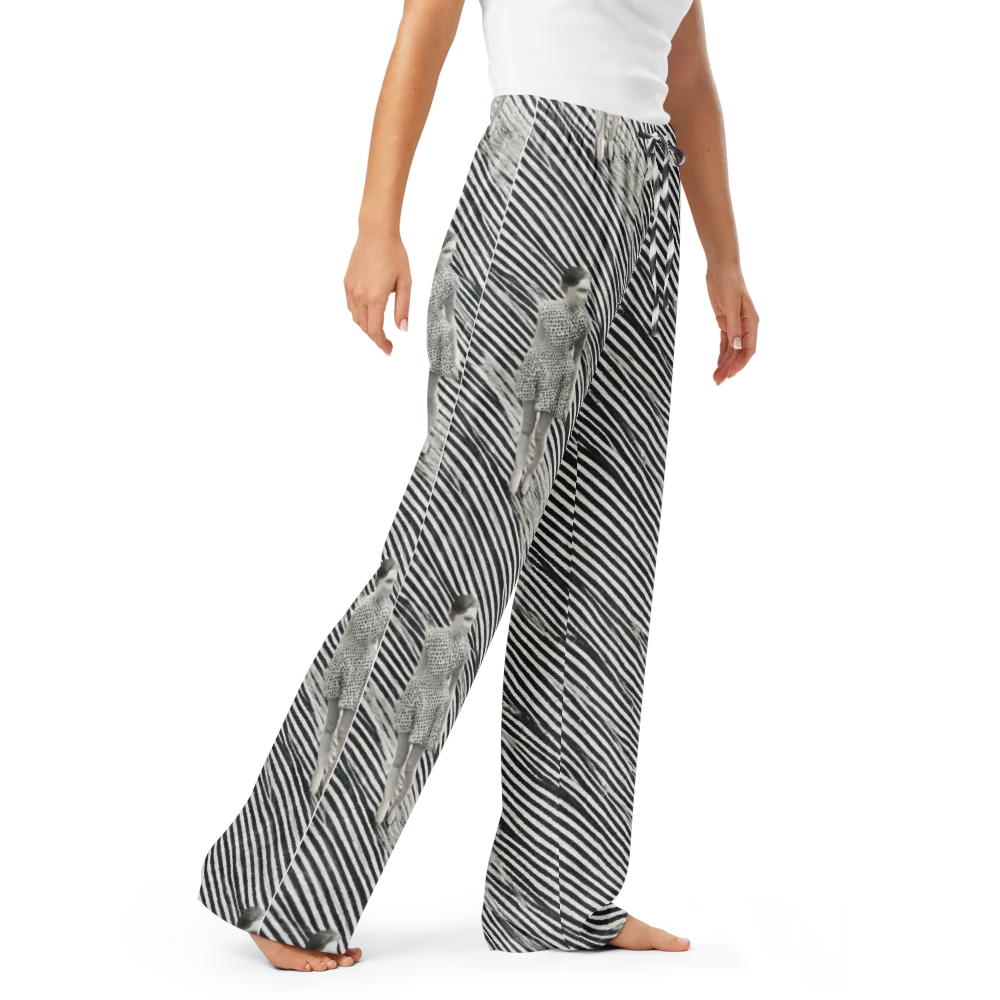 Zebra Chambre on Women's Pajama Pants — Right Front