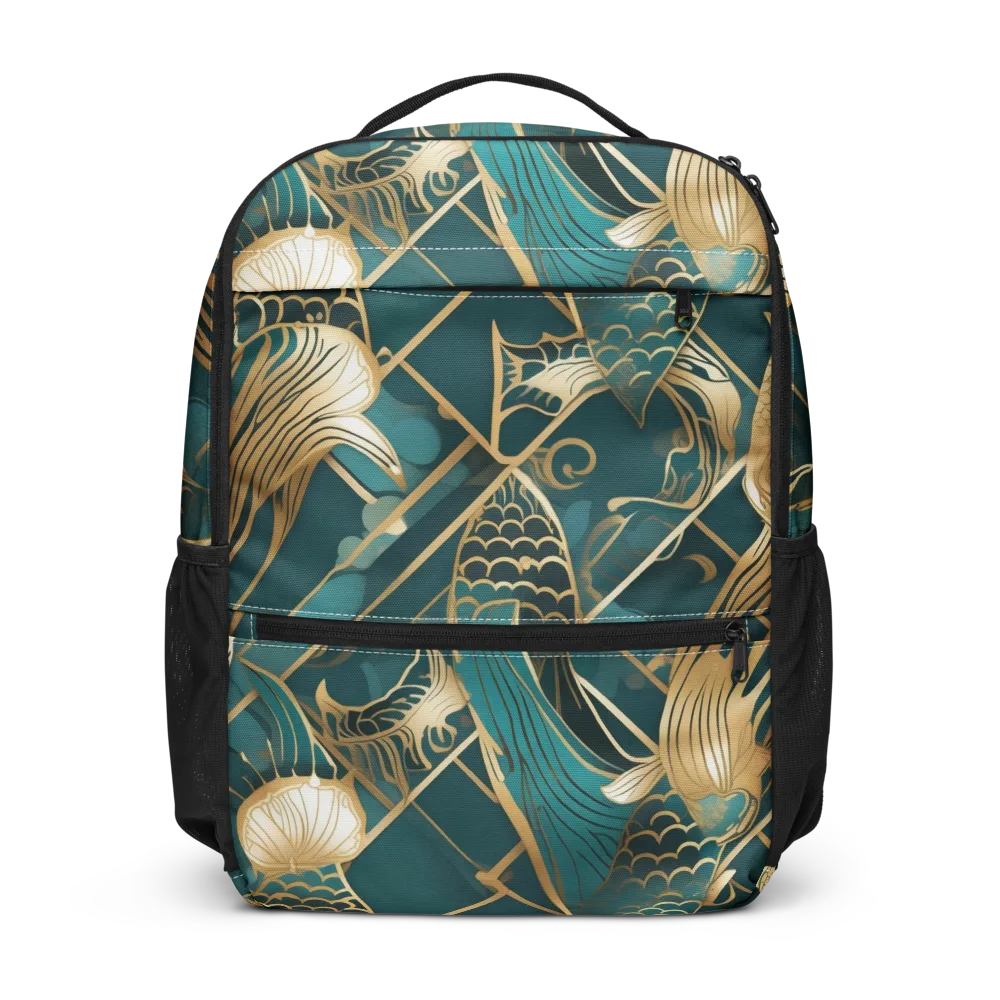 Teal Dynasty on Utility Backpack — Front