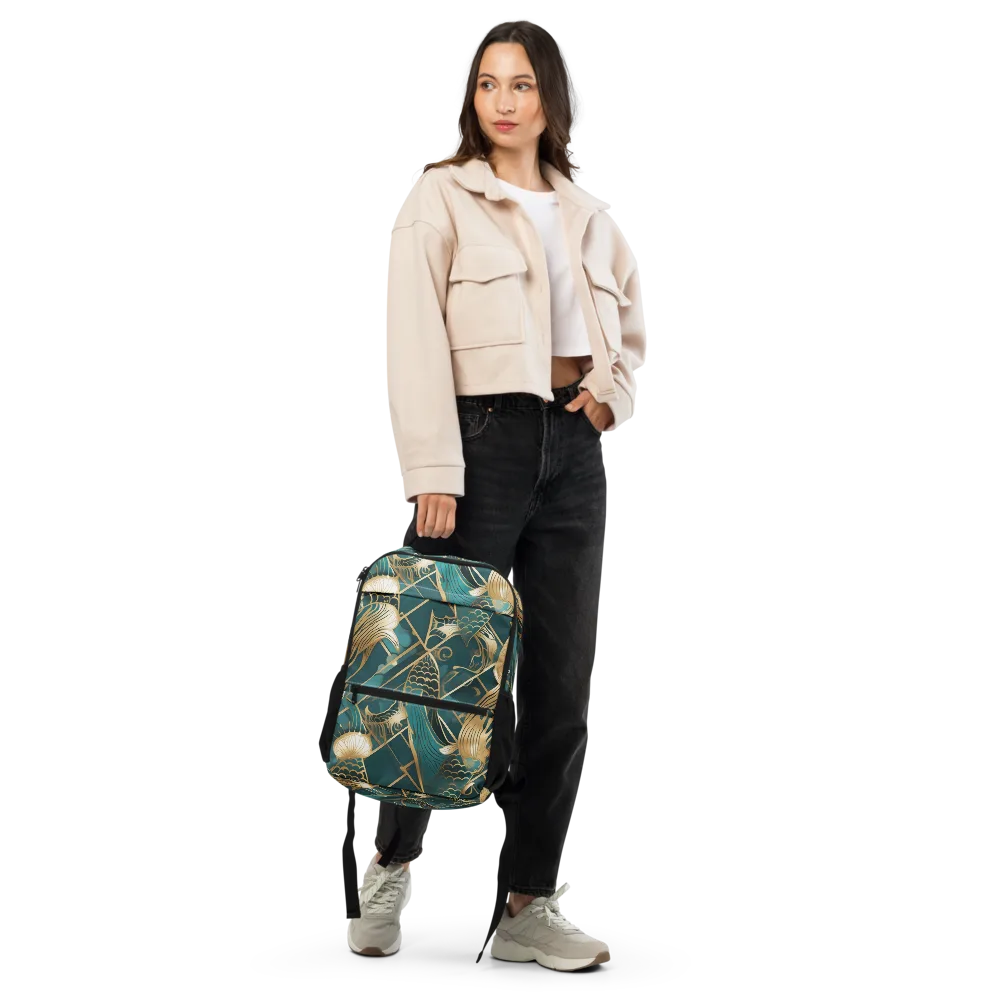 Teal Dynasty on Utility Backpack — Front