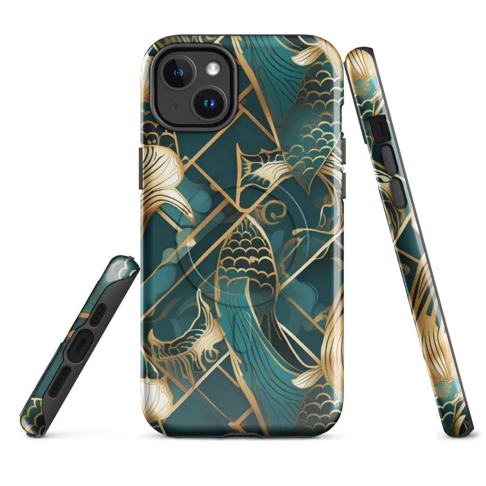 Teal Dynasty on MagSafe Tough Case for iPhone® — Front