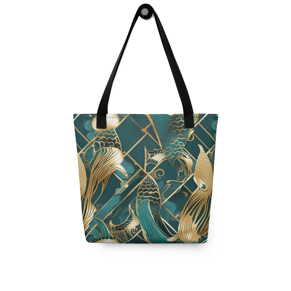 Teal Dynasty on Tote Bag — Front
