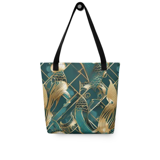Teal Dynasty on a Tote Bag
