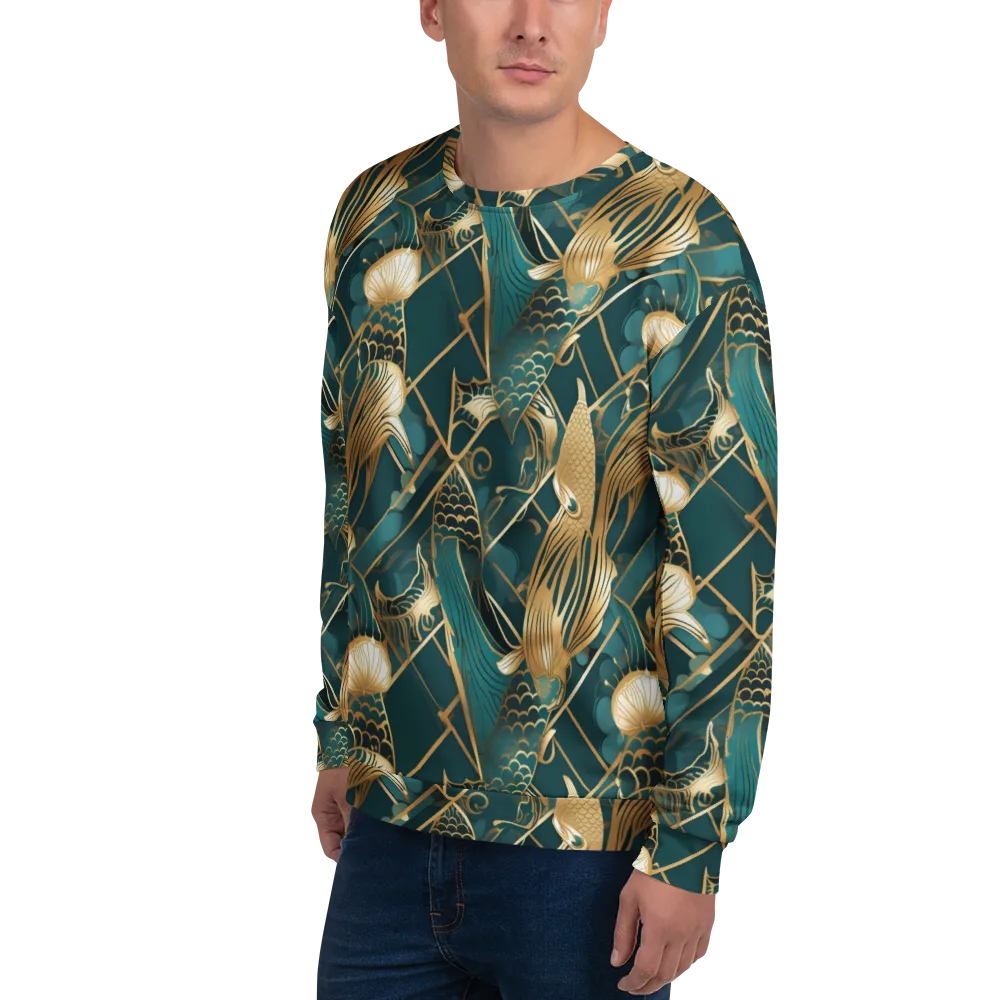 Teal Dynasty on Sweatshirt — Left Front