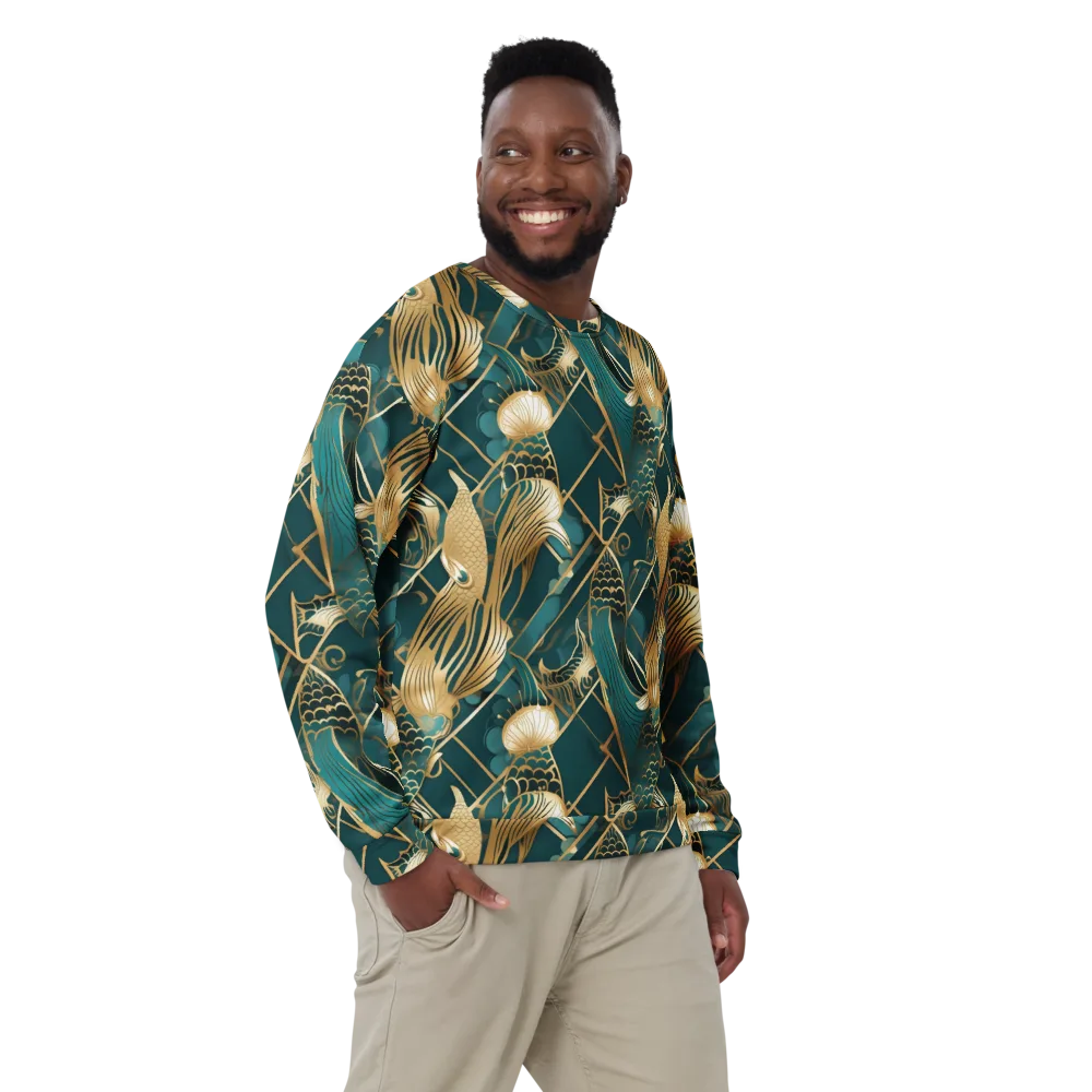 Teal Dynasty on Sweatshirt — Front