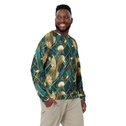 Teal Dynasty on a Sweatshirt