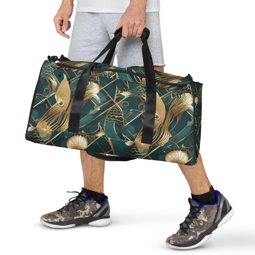 Teal Dynasty on Duffle Bag — Front