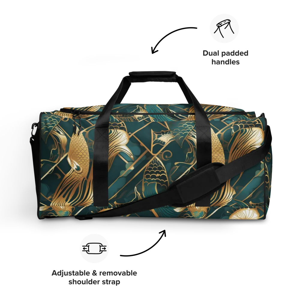 Teal Dynasty on Duffle Bag — Front