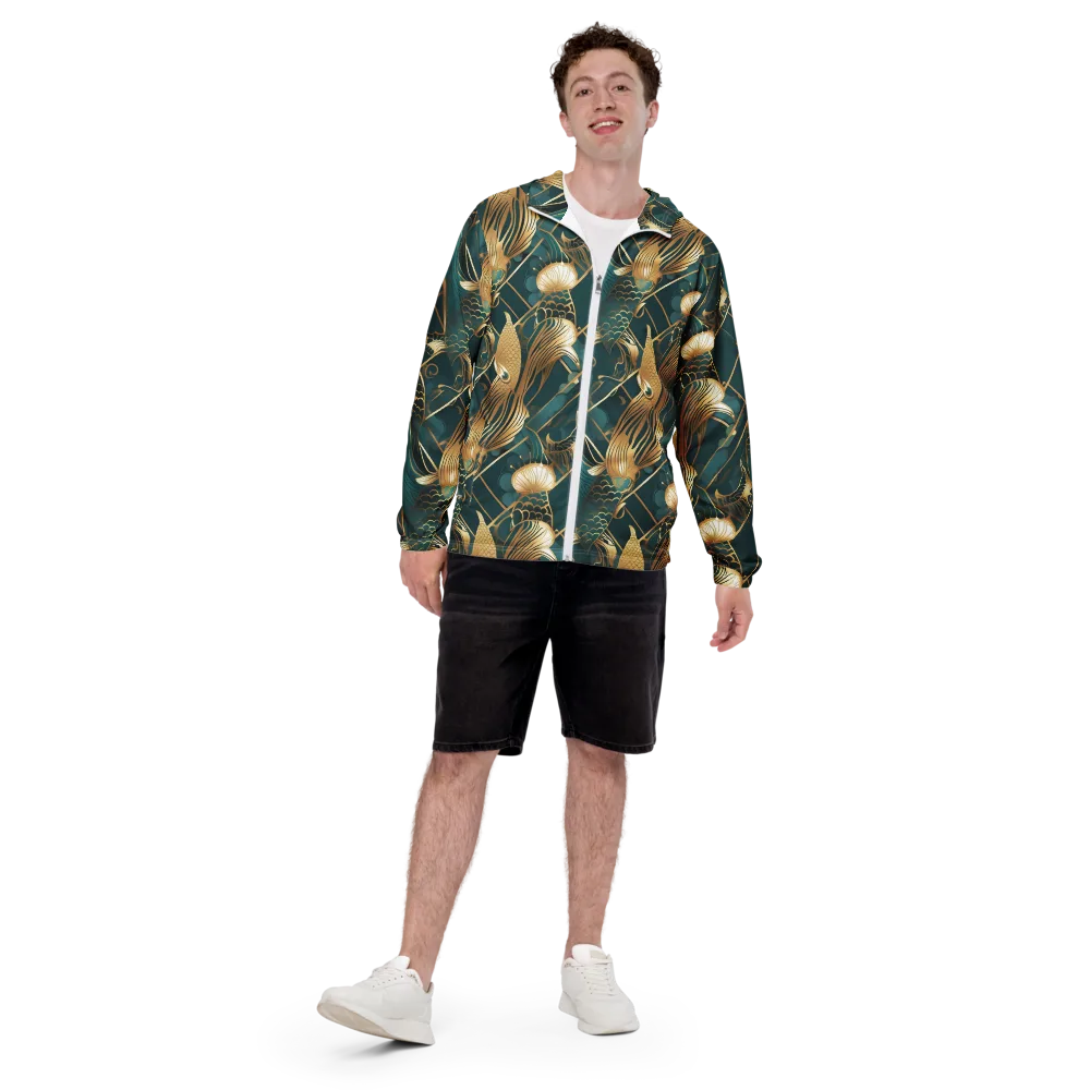 Teal Dynasty on Men's Windbreaker — Front