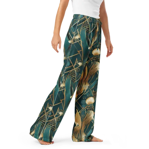 Teal Dynasty on a Women's Pajama Pants