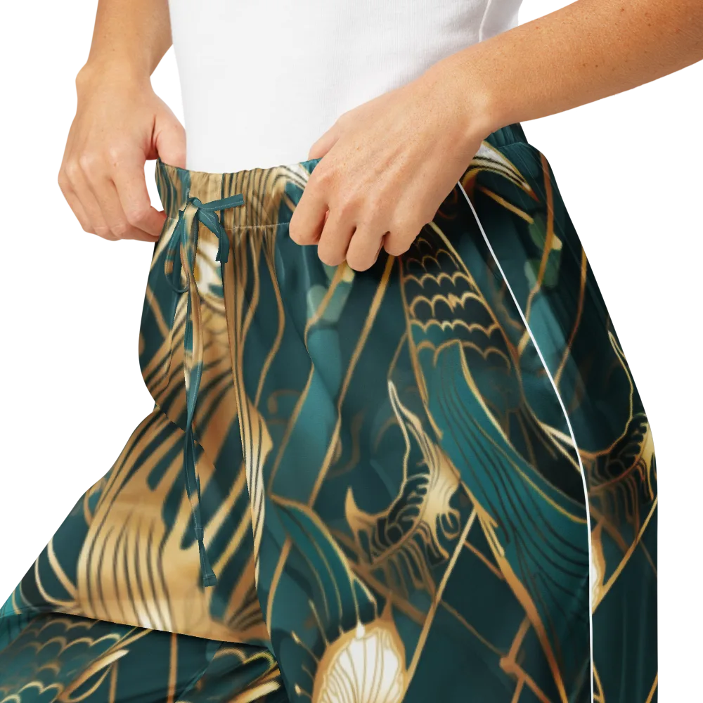 Teal Dynasty on Women's Pajama Pants — Product details