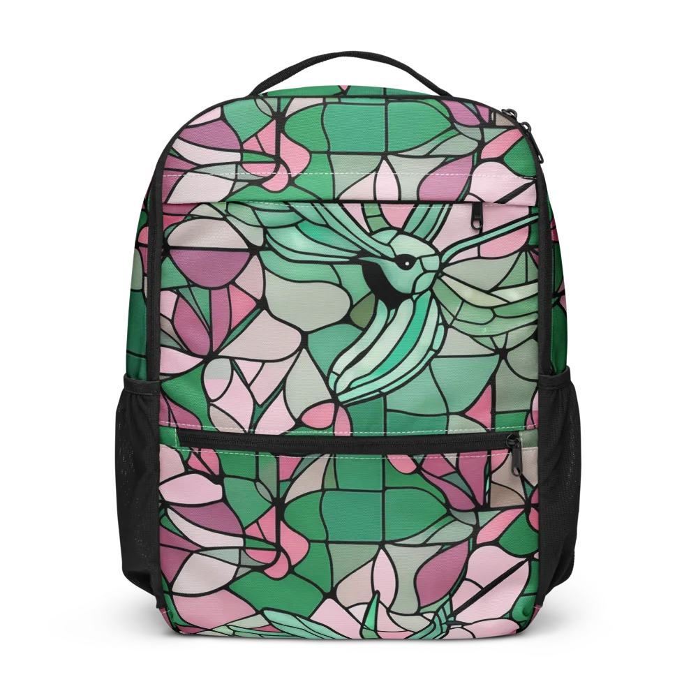 Jade Hummingbird on Utility Backpack — Front