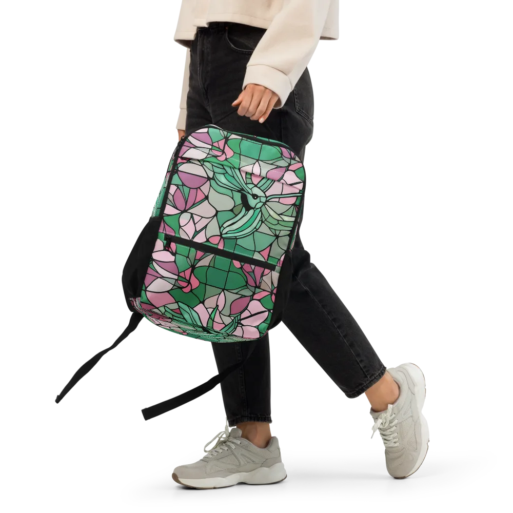 Jade Hummingbird on Utility Backpack — Front