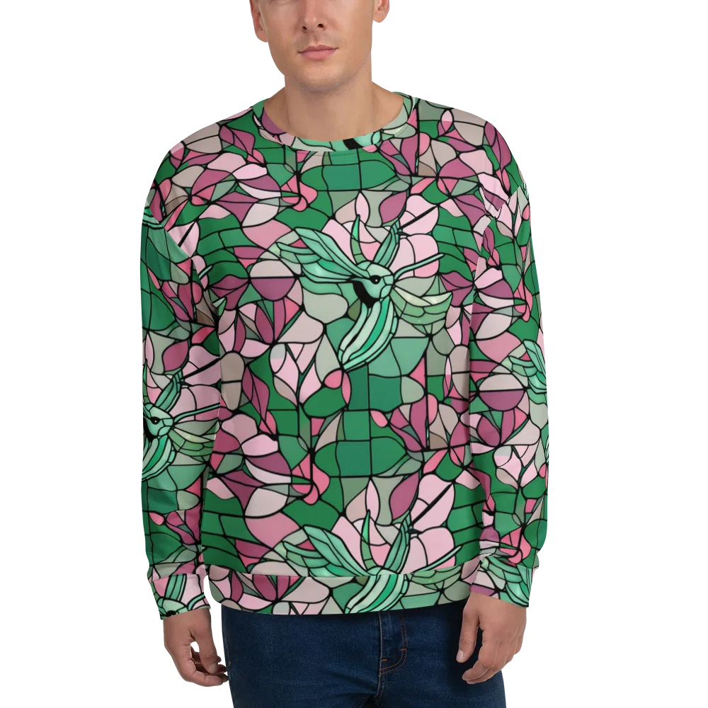 Jade Hummingbird on Sweatshirt — Front