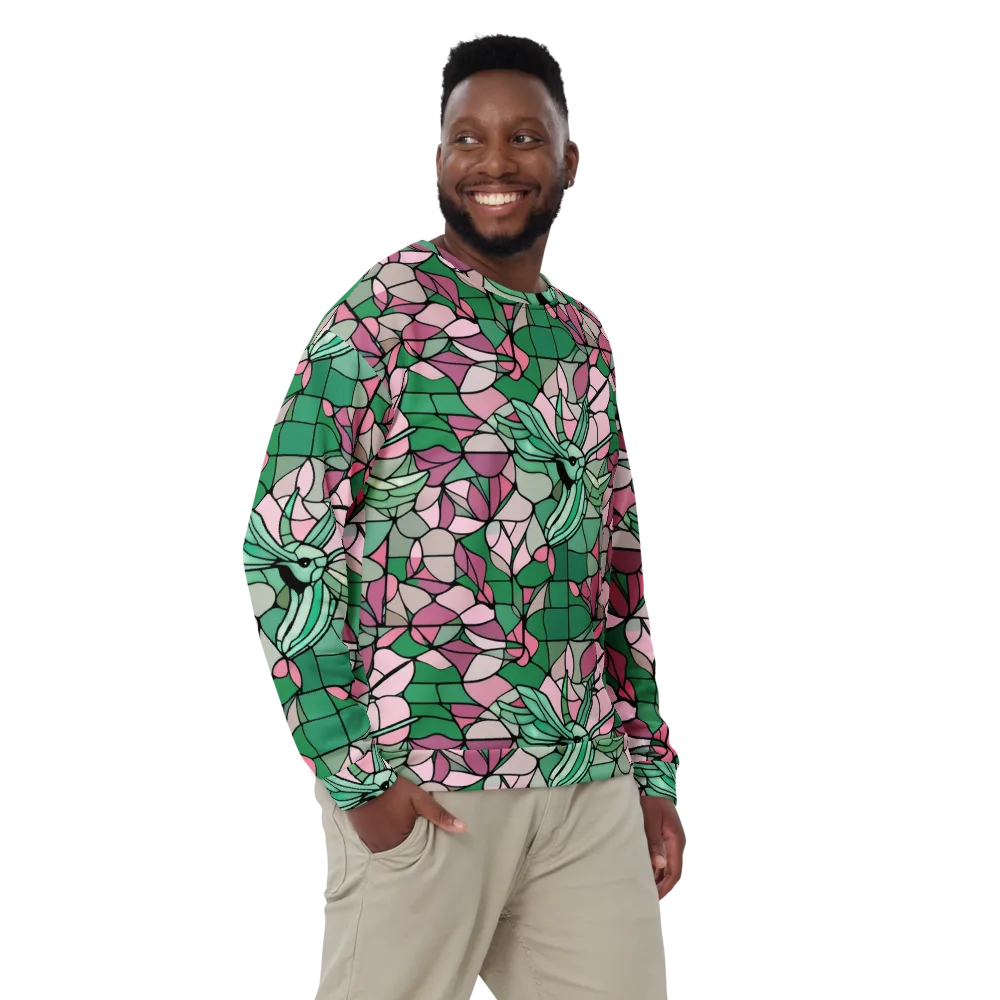 Jade Hummingbird on Sweatshirt — Front