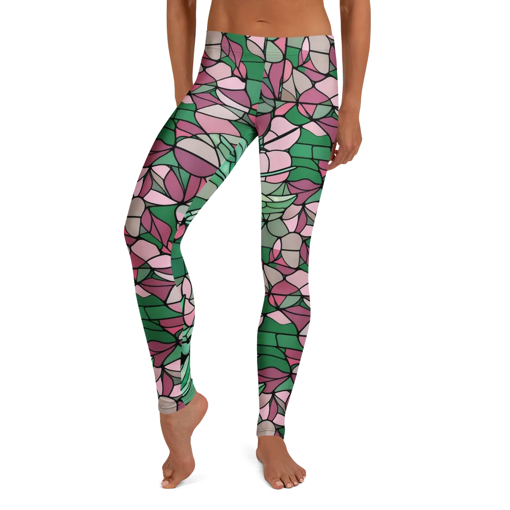 Jade Hummingbird on Leggings — Front
