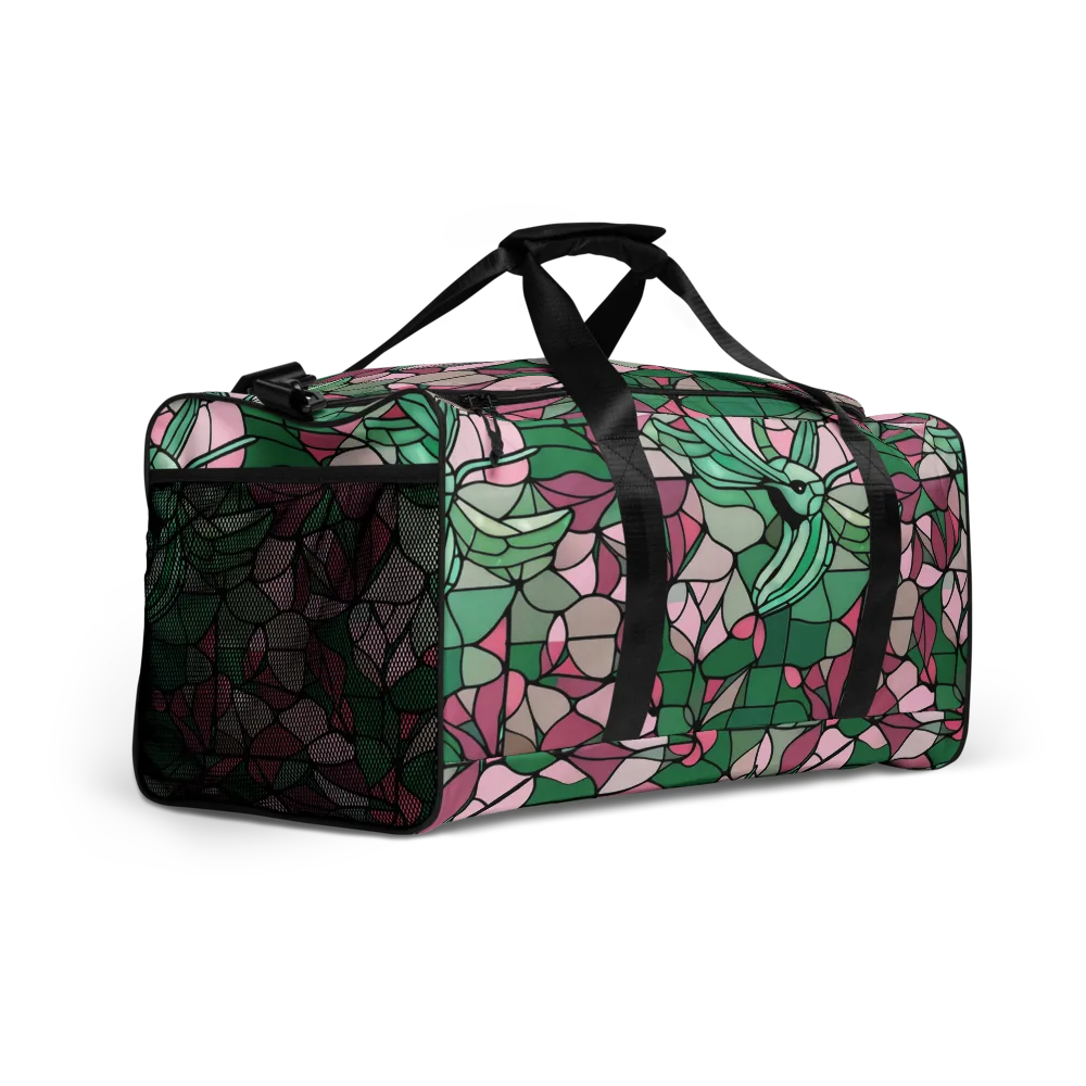 Jade Hummingbird on Duffle Bag — Right Front