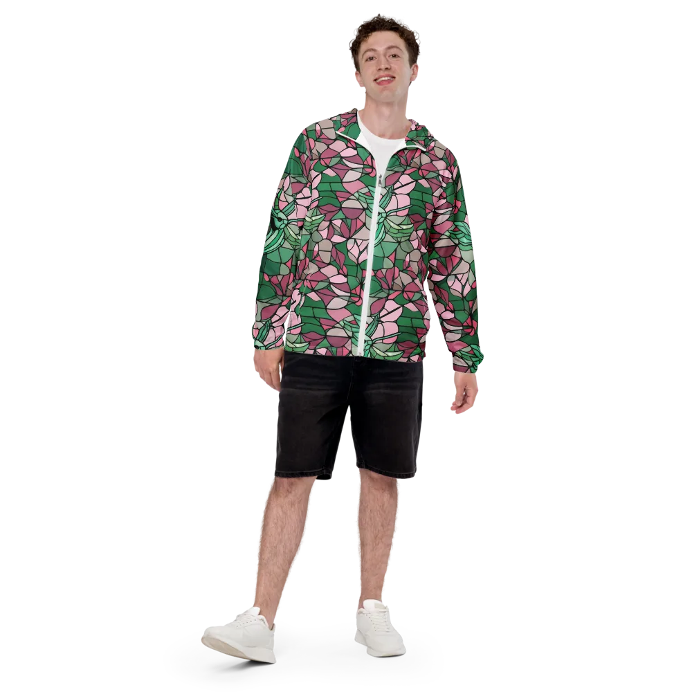 Jade Hummingbird on Men's Windbreaker — Front